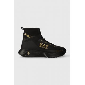 EA7 Emporio Armani pantofi barbati, culoarea negru, X8Z043 XK362 M700