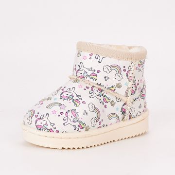 Ghete Copii Tip UGG Albe Cadero