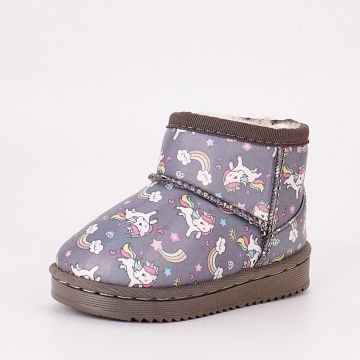 Ghete Copii Tip UGG Gri Cadero