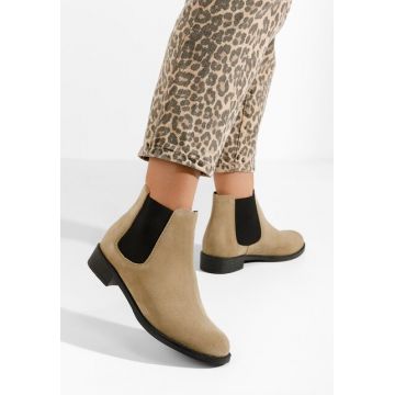 Ghete dama piele Campina V2 bej
