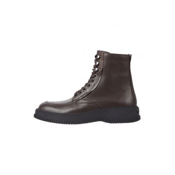 Ghete de piele cu fermoar