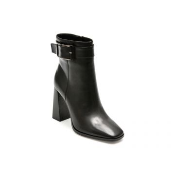 Ghete EPICA negre, G0509, din piele naturala