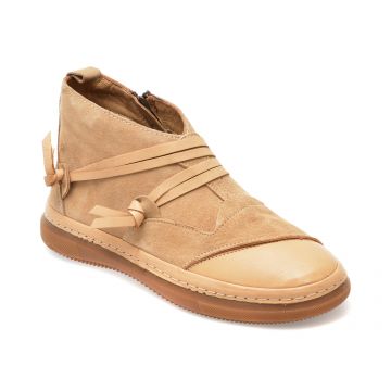 Ghete GRYXX maro, 500350, din piele intoarsa
