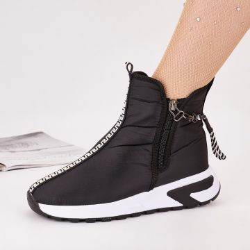 Ghete Dama Negre Cu Fermoar Billia