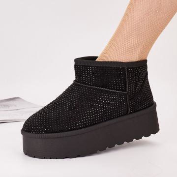 Ghete Damă Negre Tip UGG Ardala