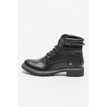 Ghete de piele cu garnituri de piele ecologica Creek