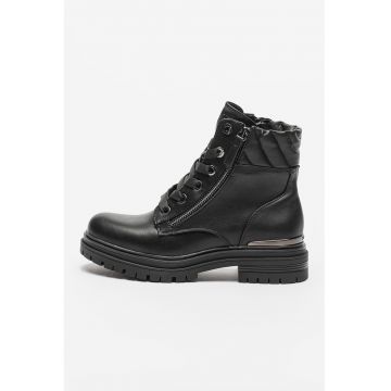 Ghete de piele ecologica Courtney Moto
