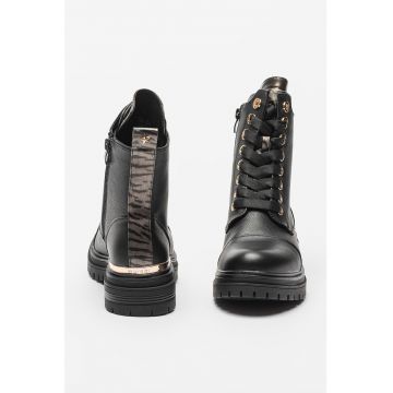 Ghete de piele ecologica Courtney Safari