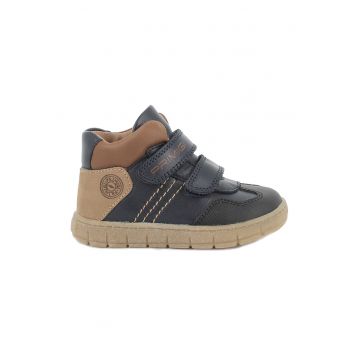 Ghete din piele cu inchidere velcro