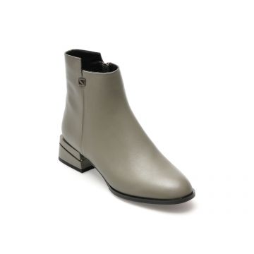 Ghete EPICA kaki, F630030, din piele naturala
