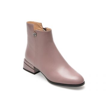 Ghete EPICA roz, F630030, din piele naturala