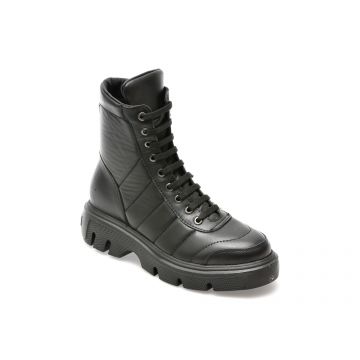 Ghete GRYXX negre, 28401, din piele naturala