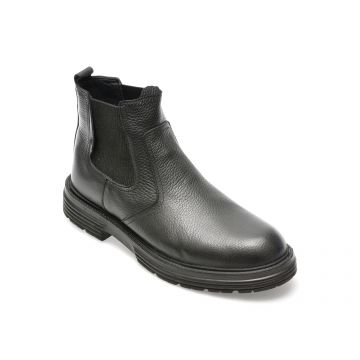Ghete GRYXX negre, 31801, din piele naturala