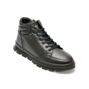 Ghete GRYXX negre, 55326, din piele naturala