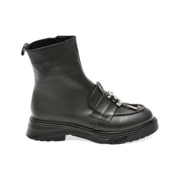 Ghete IMAGE negre, 574159, din piele naturala
