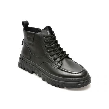 Ghete OTTER negre, 34055, din piele naturala