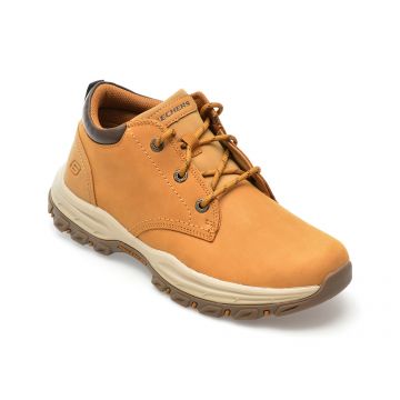 Ghete SKECHERS maro, KNOWLSON, din piele naturala
