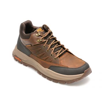 Ghete SKECHERS maro, ZELLER, din piele naturala