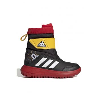 Ghete cu inchidere velcro si imprimeu cu Mickey Mouse Winterplay