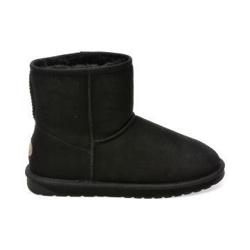 Ghete EMU negre, W10003, din piele naturala
