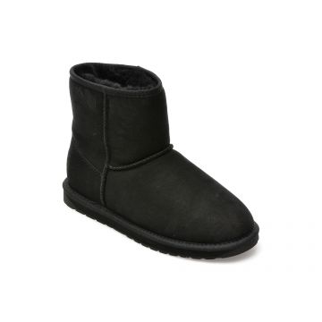 Ghete EMU negre, W10003, din piele naturala