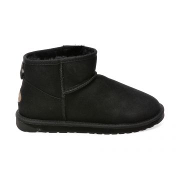 Ghete EMU negre, W10937, din piele intoarsa