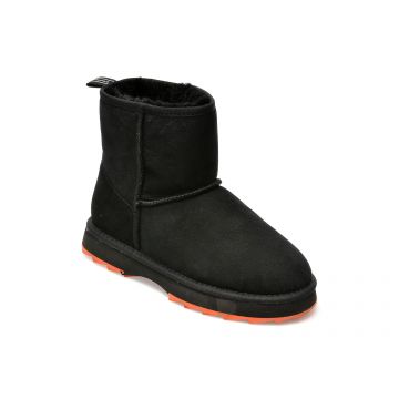 Ghete EMU negre, W12434, din piele intoarsa