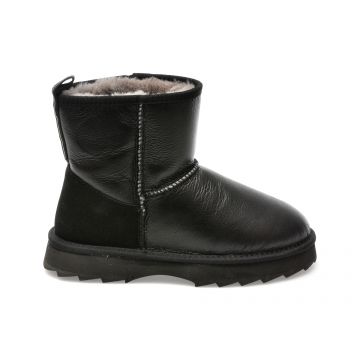Ghete EMU negre, W12637, din piele naturala