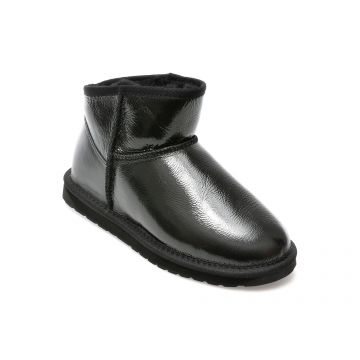 Ghete EMU negre, W12922, din piele naturala