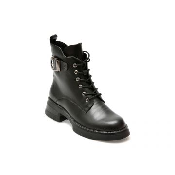Ghete EPICA negre, 4F1315, din piele naturala