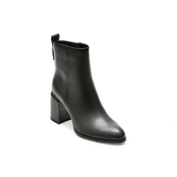 Ghete EPICA negre, 4F2484, din piele naturala