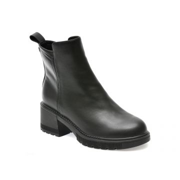 Ghete FLAVIA PASSINI negre, W03F70, din piele naturala