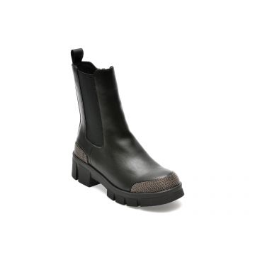 Ghete FLAVIA PASSINI negre, W30D51, din piele naturala