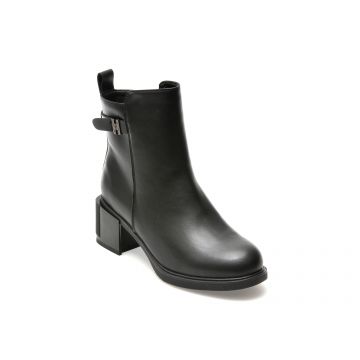 Ghete FLAVIA PASSINI negre, W33F62, din piele naturala