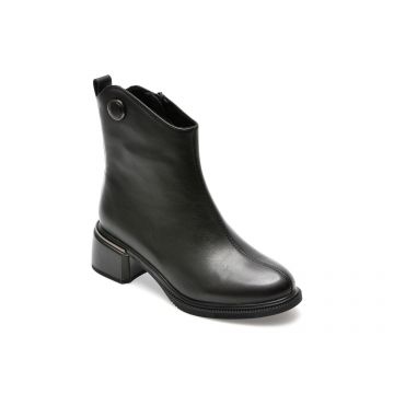 Ghete FLAVIA PASSINI negre, W47D124, din piele naturala