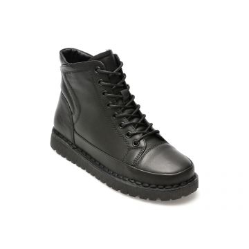Ghete GRYXX negre, 215321, din piele naturala