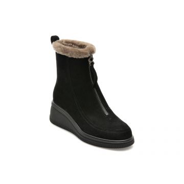 Ghete GRYXX negre, JY1519, din piele intoarsa