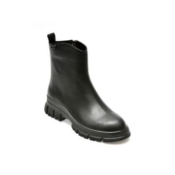 Ghete IMAGE negre, 4F1319, din piele naturala