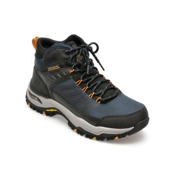 Ghete SKECHERS bleumarin, ARCH FIT DAWSON, din piele ecologica