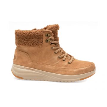 Ghete SKECHERS maro, ON-THE-GO STELLAR, din piele intoarsa
