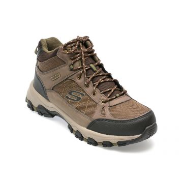 Ghete SKECHERS maro, SELMEN, din piele naturala