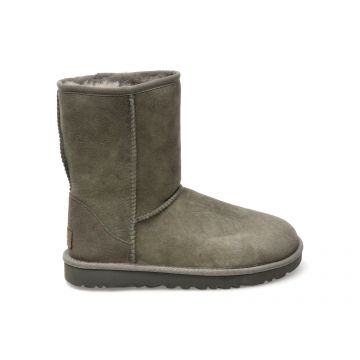 Ghete UGG gri, 1016223, din piele intoarsa