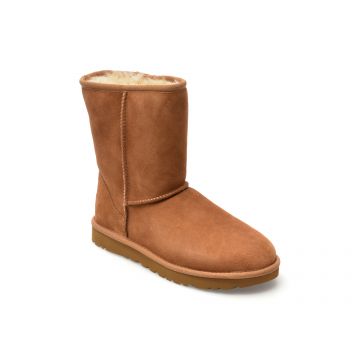 Ghete UGG maro, 1016223, din piele intoarsa