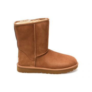 Ghete UGG maro, 1016223, din piele intoarsa