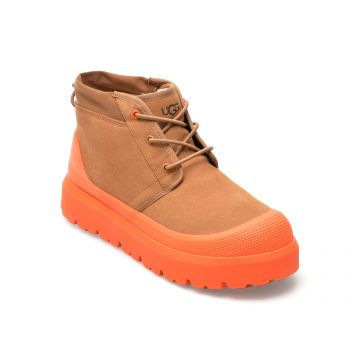 Ghete UGG maro, 1143991, din piele intoarsa