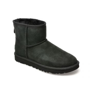Ghete UGG negre, 1016222, din piele intoarsa
