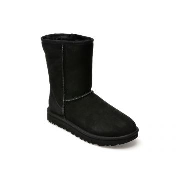Ghete UGG negre, 1016223, din piele intoarsa