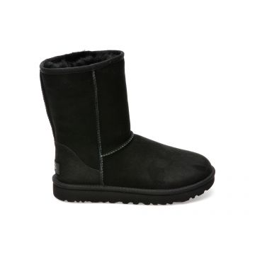 Ghete UGG negre, 1016223, din piele intoarsa