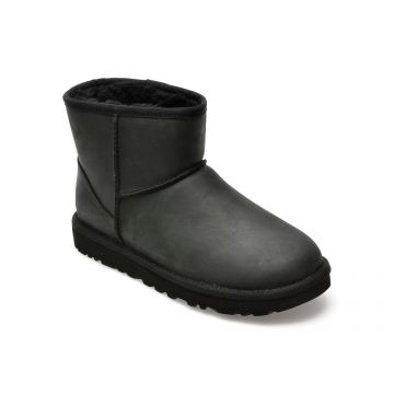 Ghete UGG negre, 1016558, din piele naturala