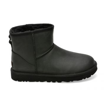 Ghete UGG negre, 1016558, din piele naturala